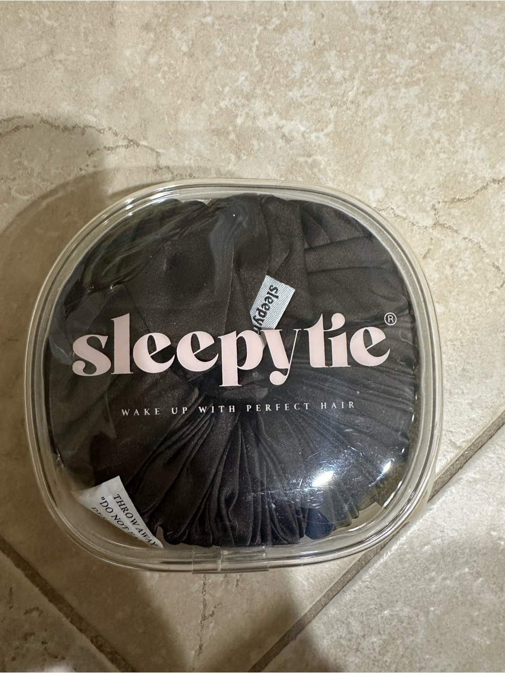 Sleepytie Satin Hair Scrunchie - Espresso, Size Small
